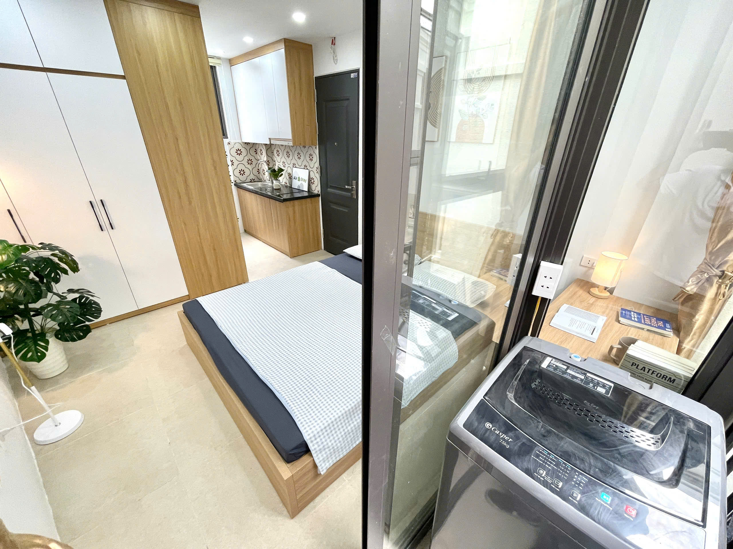 (Cực hiếm) Căn hộ Studio 23m2 mới khai trương ngõ 89 Lê Đức Thọ - Máy giặt riêng - Cách mặt phố 35m - Ảnh 1