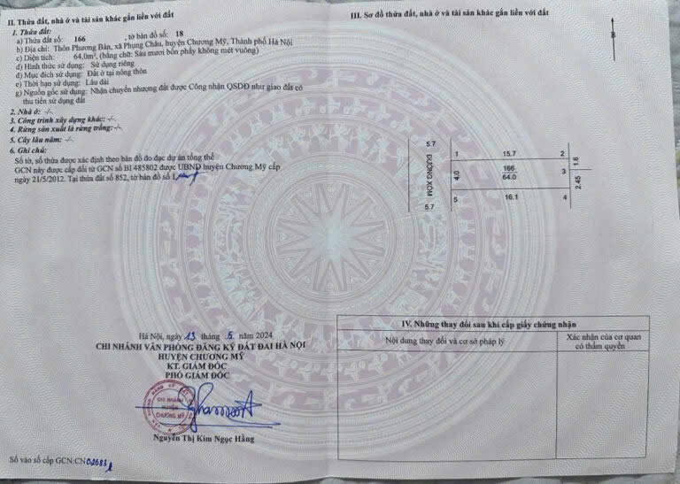 CHÍNH CHỦ BÁN SIÊU PHẨM 64M TẠI PHỤNG CHÂU-CHƯƠNG MỸ-HÀ NỘI - Ảnh 4