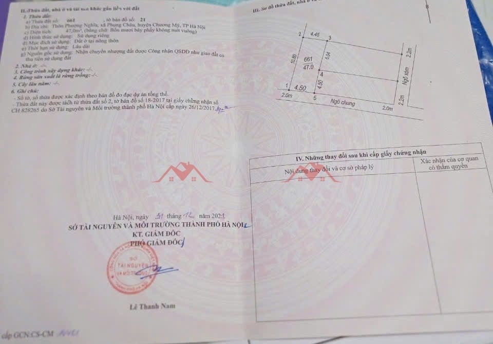 CHÍNH CHỦ CẦN BÁN LÔ ĐẤT 47M TẠI PHƯỢNG NGHĨA-PHỤNG CHÂU-CHƯƠNG MỸ-HÀ NỘI - Ảnh 3