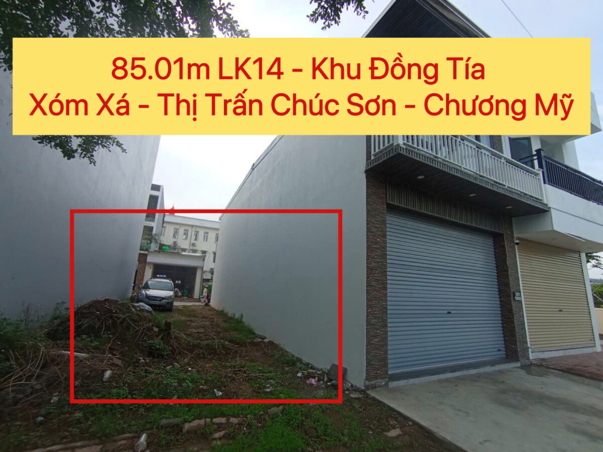 HÀNG HIẾM ĐẤT DỊCH VỤ TT CHÚC SƠN-CHƯƠNG MỸ-HÀ NỘI D/T: 85,01M - Ảnh chính