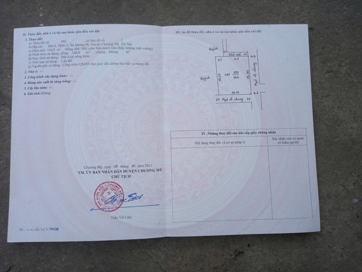 LÔ GÓC SIÊU ĐẸP 144M TẠI QUẢNG BỊ-CHƯƠNG MỸ-HÀ NỘI - Ảnh 2