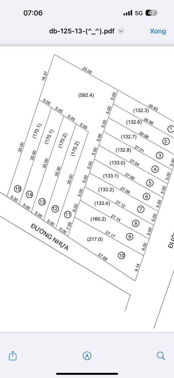 : Lô góc 2 mặt tiền đường nhựa tại đá bạc châu đức . Ngang 9,14 tổng dt 217m có 80 thổ cư - Ảnh 3