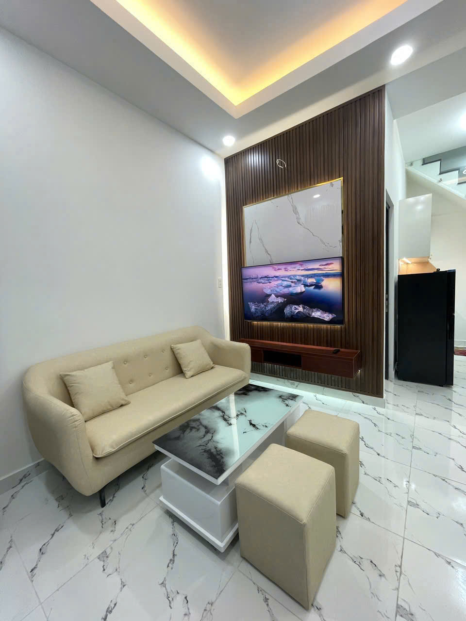 Nhà mới 2 tầng hẻm 4m Đường Âu Dương Lân P3Q8. Giá 3,78 tỷ bớt lộc - Ảnh 1