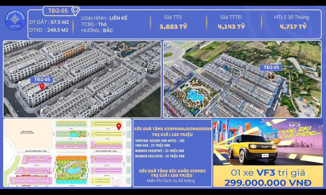 SIÊU ƯU ĐÃI – SỞ HỮU NHÀ VINHOMES MÓNG CÁI,  QUẢNG NINH - RINH XE VINFAST - Ảnh 1