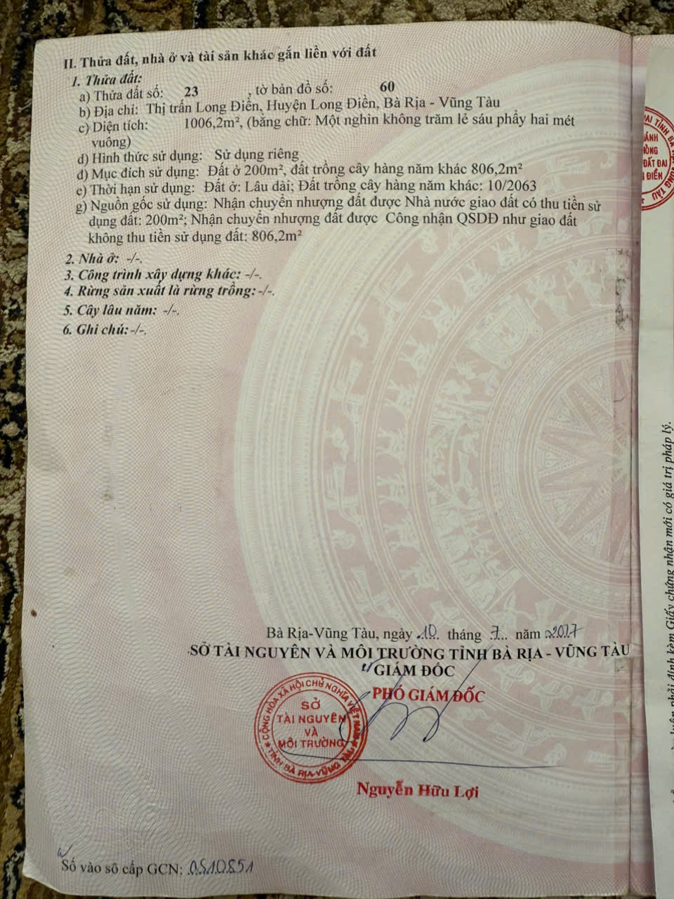 Bán đất mặt tiền Vũng Tàu đã lên Thành Phố - Ảnh 6