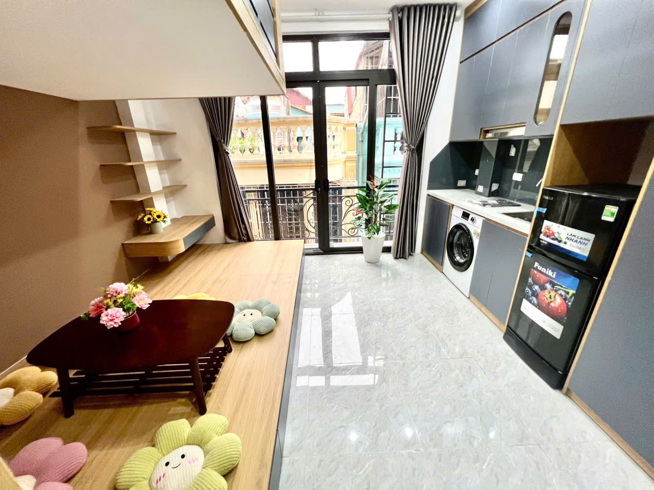 (Cực hiếm) Căn hộ Duplex 28m2 ngõ 147 Vũ Tông Phan - Máy giặt riêng - Cách phố 30m - Nhận xe điện - Ảnh chính