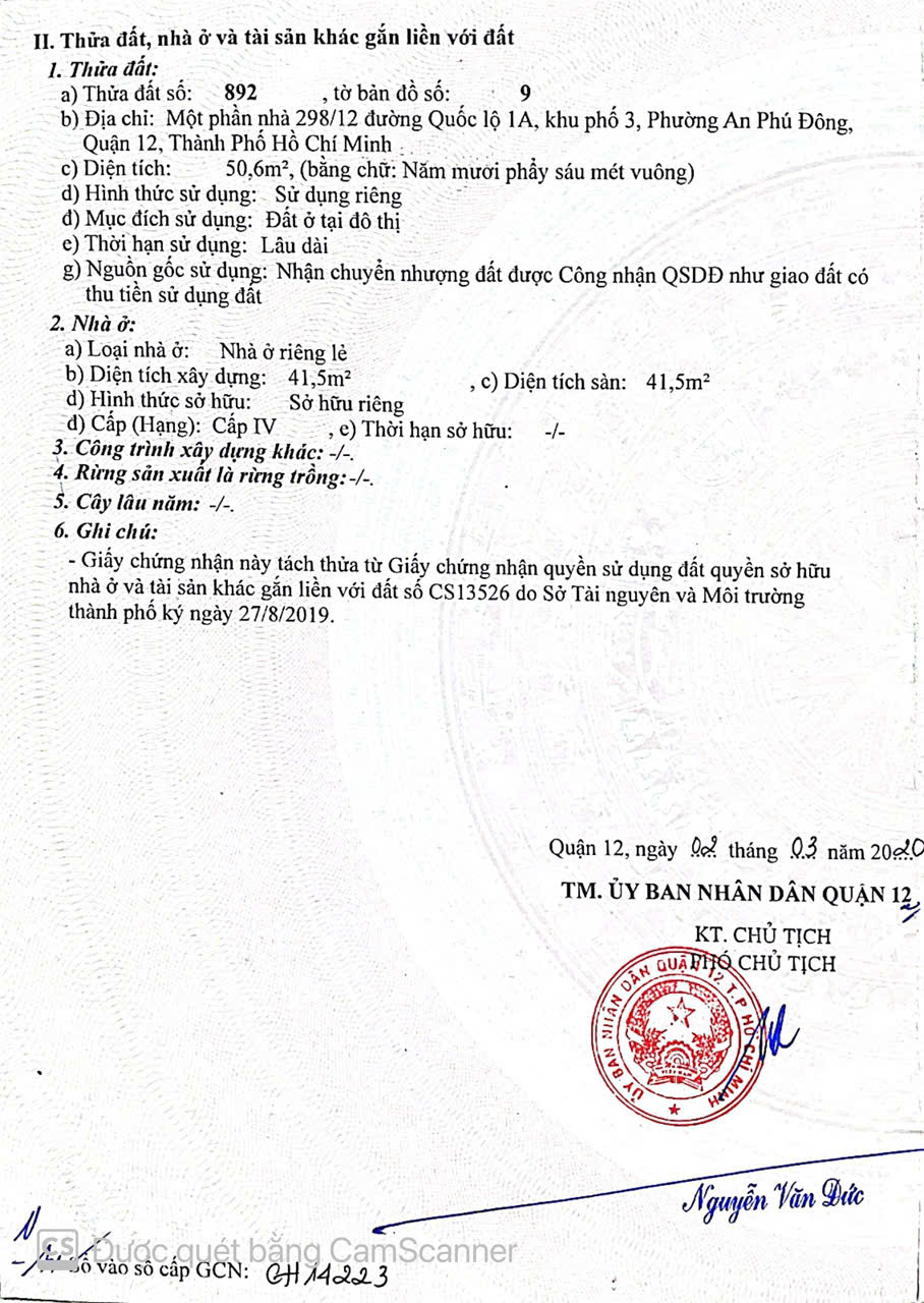 CHÍNH CHỦ CẦN BÁN ĐẤT TẠI AN PHÚ ĐÔNG, QUẬN 12 – GIÁ CỰC TỐT - Ảnh 4