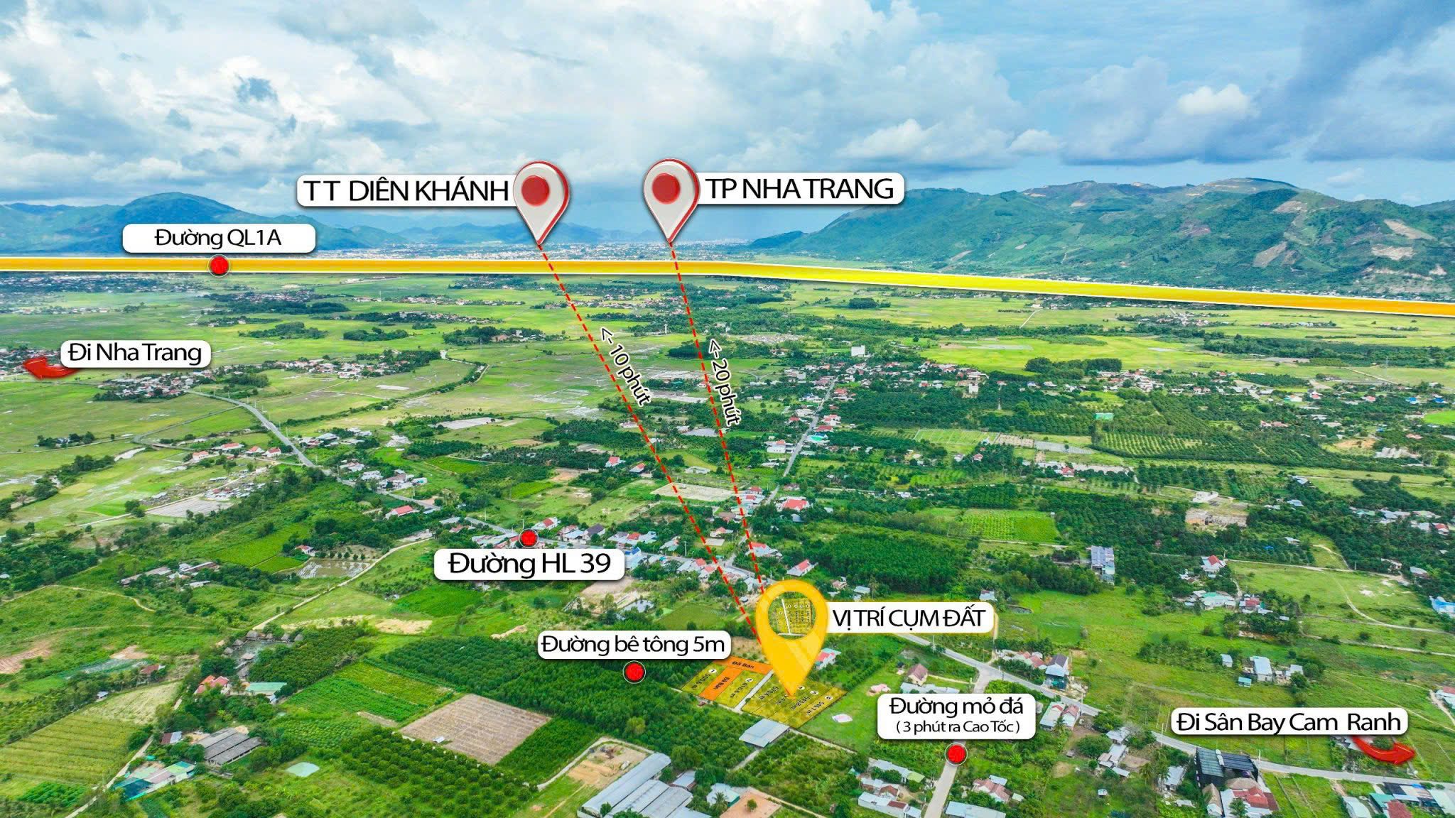 GIẢM GIÁ CỰC SỐC! ĐẤT THỔ CƯ, MẶT TIỀN ĐƯỜNG TẠI SUỐI TIÊN - DIÊN KHÁNH. GIẢM CHỈ CÒN 1,450TỶ - Ảnh chính