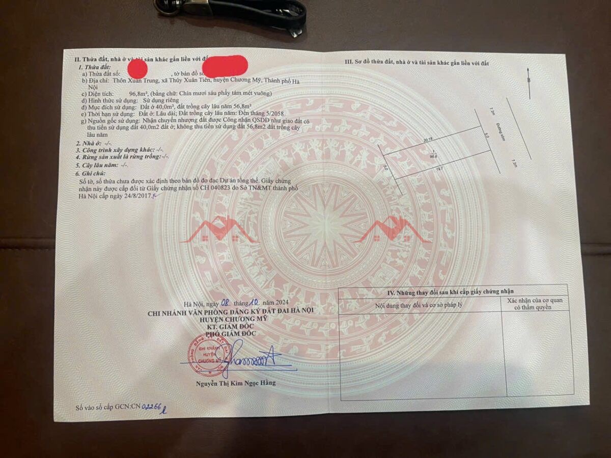 ĐẸP MÊ HỒN VỚI LÔ ĐẤT 96,8M TẠI THỦY XUÂN TIÊN-CHƯƠNG MỸ-HÀ NỘI - Ảnh 3