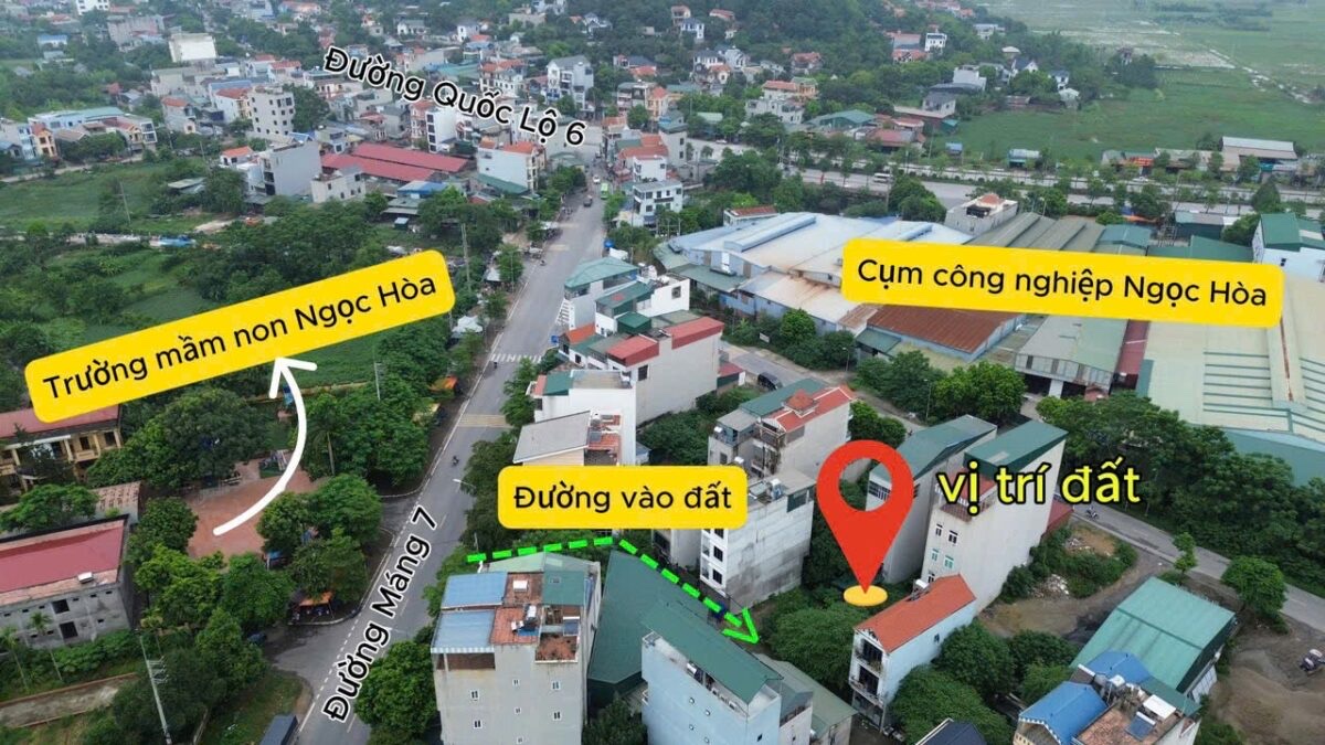 BÁN LÔ ĐẤT NGAY TRUNG TÂM 54,9M TẠI NGỌC HÒA-CHƯƠNG MỸ-HÀ NỘI - Ảnh 1