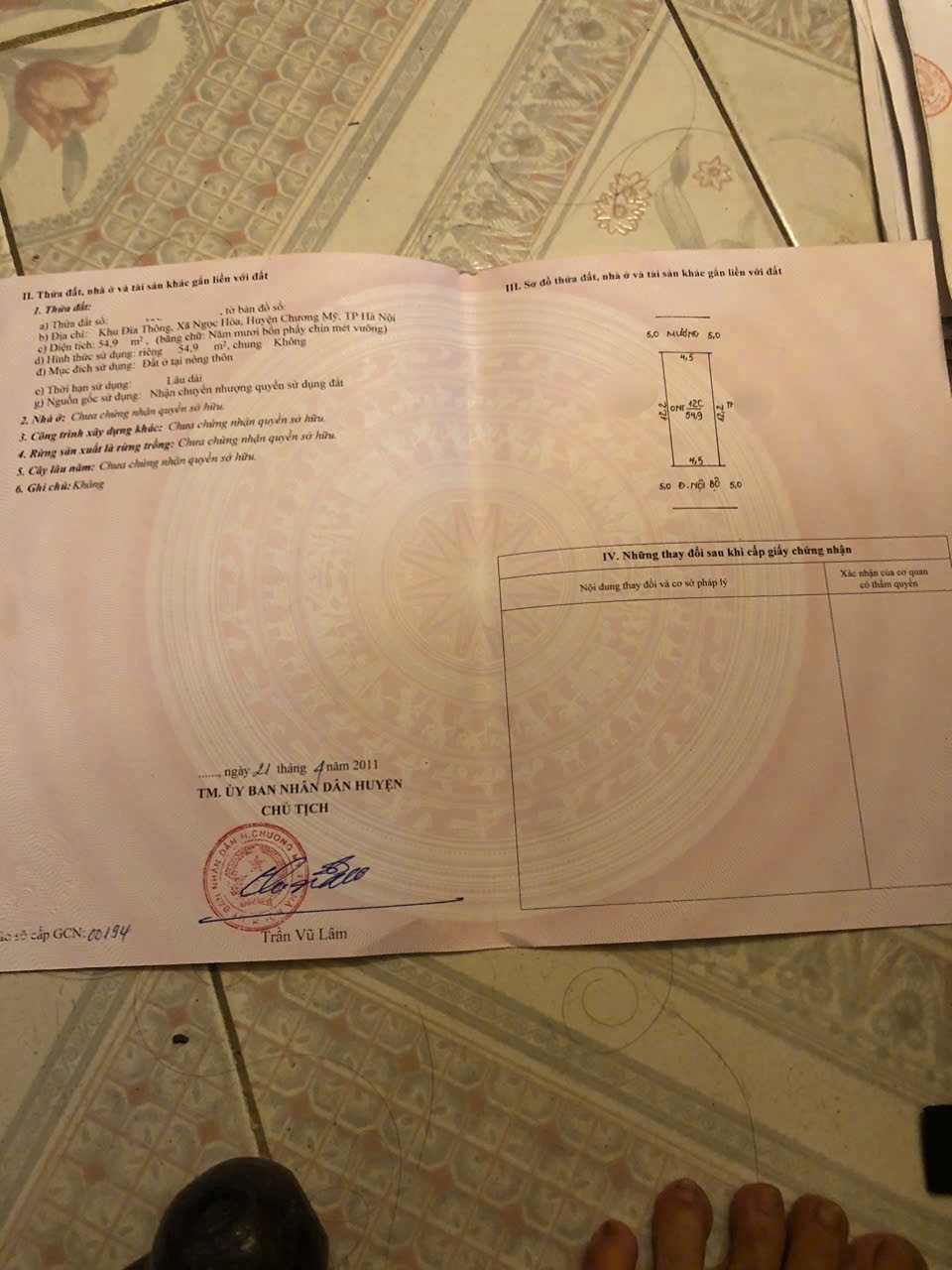 BÁN LÔ ĐẤT NGAY TRUNG TÂM 54,9M TẠI NGỌC HÒA-CHƯƠNG MỸ-HÀ NỘI - Ảnh 2