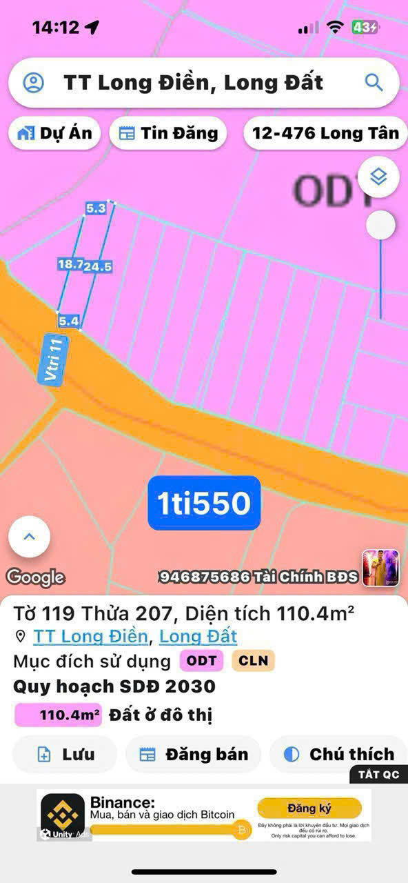 Mặt tiền đường nhựa . khu dân cư kinh doanh buôn bán OK . - Ảnh 3