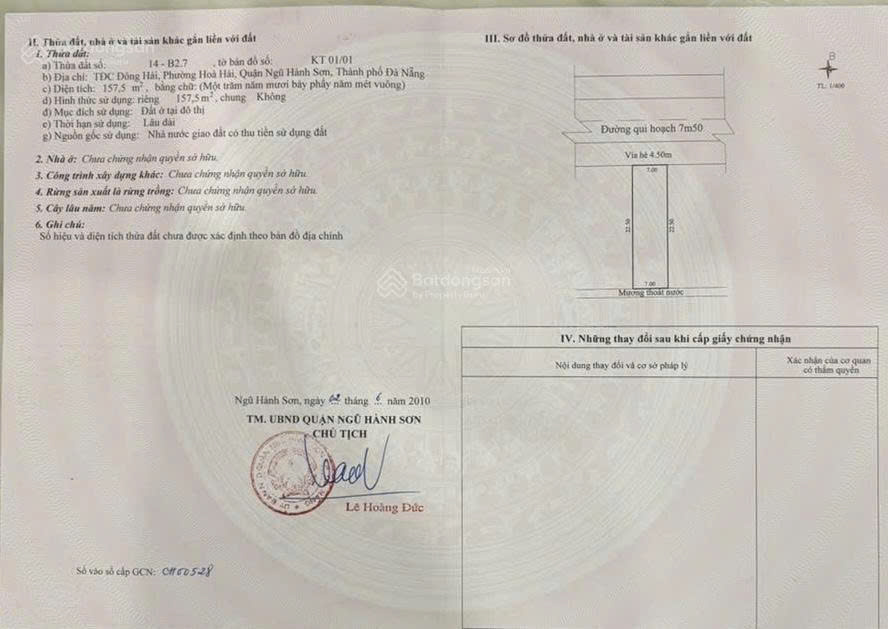 Bán đất tại Phan Tòng, 60,9 triệu/m2, 157.5m2, phong thủy tốt, đẹp, nhiều tiện ích - Ảnh chính