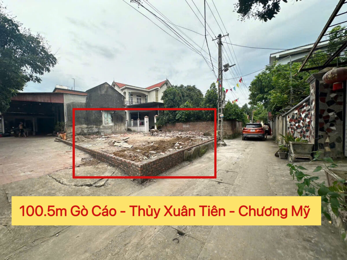 LÔ ĐẤT SIÊU ĐẸP 100,5M TẠI THỦY XUÂN TIÊN-CHƯƠNG MỸ-HÀ NỘI - Ảnh chính