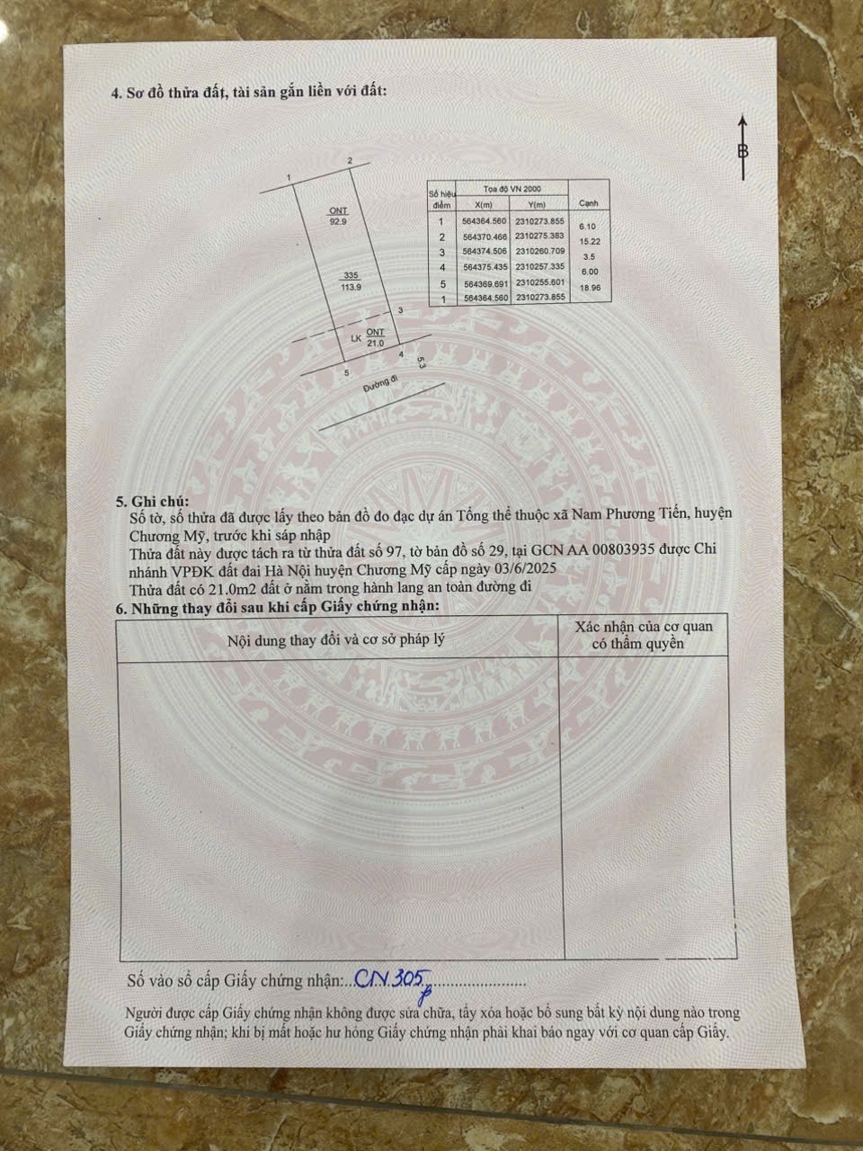 CHÍNH CHỦ BÁN LÔ ĐẤT 113,9M TẠI NAM PHƯƠNG TIẾN-CHƯƠNG MỸ-HÀ NỘI - Ảnh 2