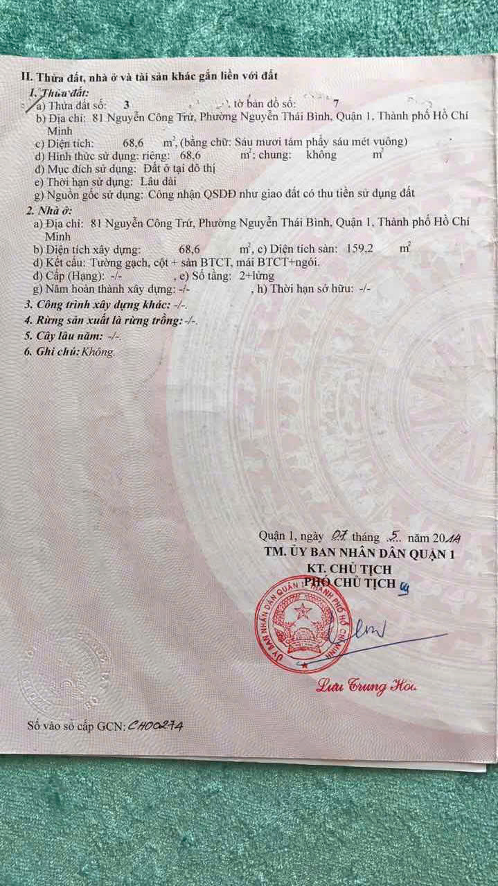 Bán Nhà Mặt Tiền 81-83 Nguyễn Công Trứ, Bến Thành - Ảnh 2