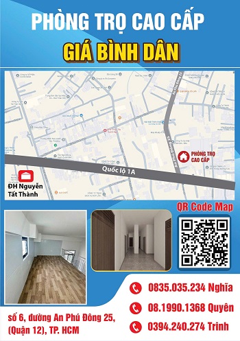 PHÒNG TRỌ CAO CẤP – FULL NỘI THẤT – GẦN ĐH NGUYỄN TẤT THÀNH &amp; VĂN HIẾN - Ảnh chính