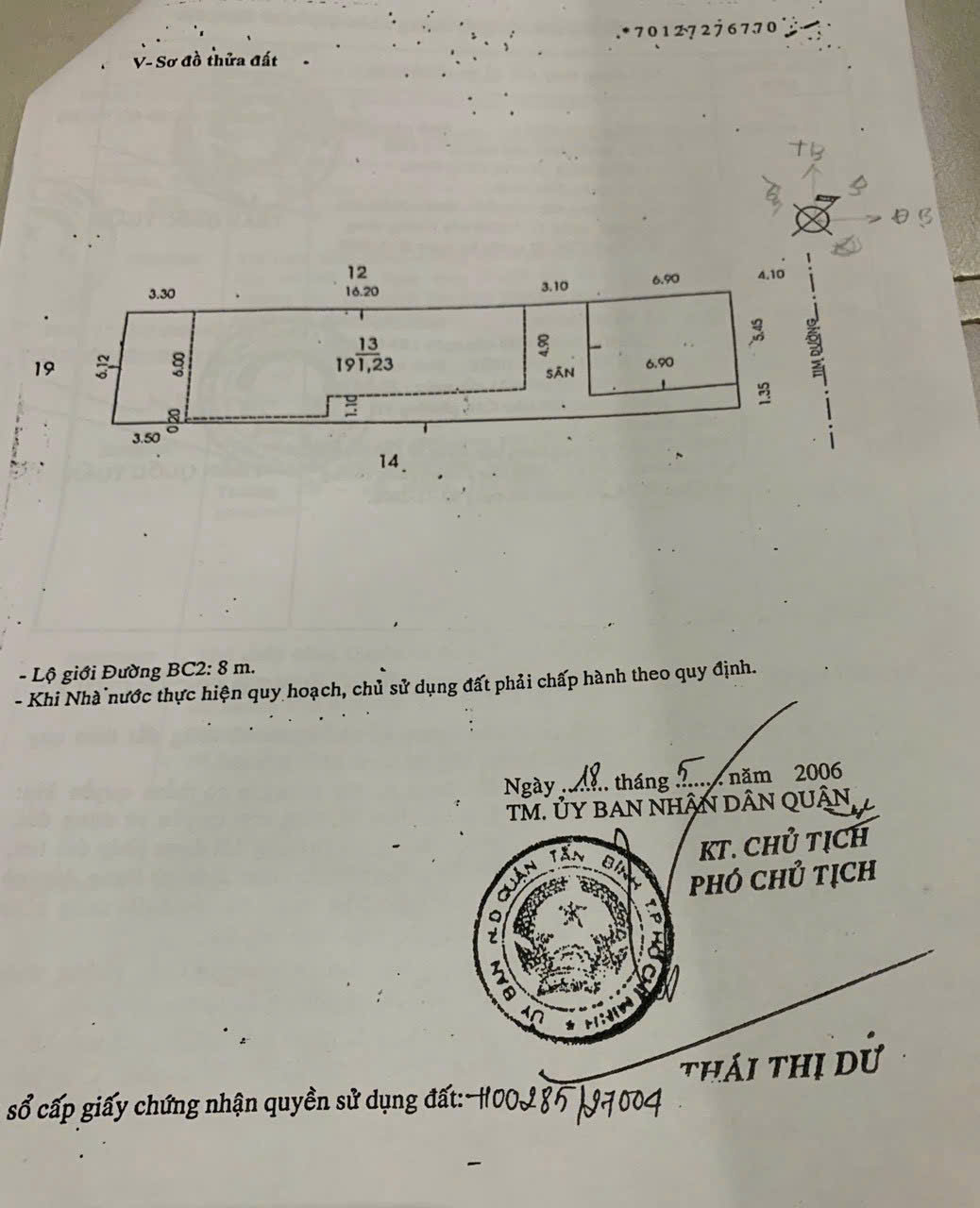 Chính Chủ Bán Mặt Tiền Bàu Cát 2, P14, Q Tân Bình: DT 6.8x30m, Giá Tốt 38 Tỷ. Liên Hệ: O981.699.932 - Ảnh chính