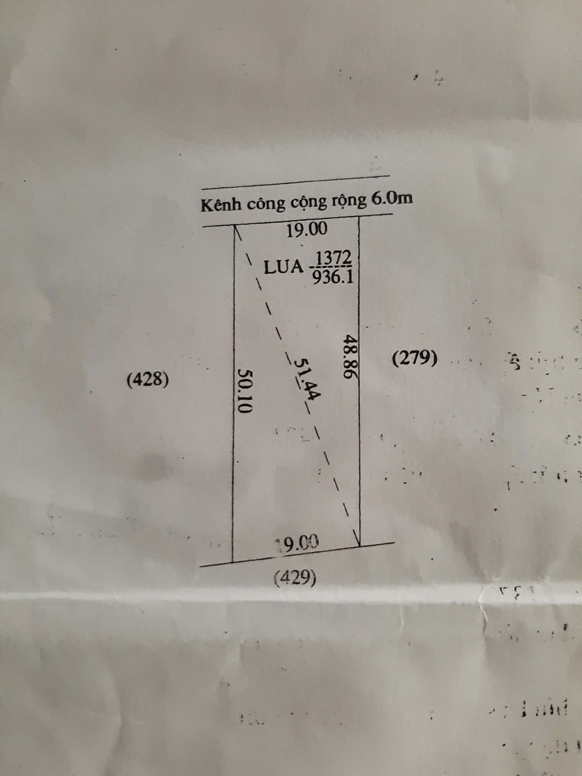 BÁN ĐẤT TẠI HUYỆN CHÂU THÀNH, TIỀN GIANG, 936,1 M2 SẴN SHR CHỈ 800 TRIỆU LH:0367463513. - Ảnh chính