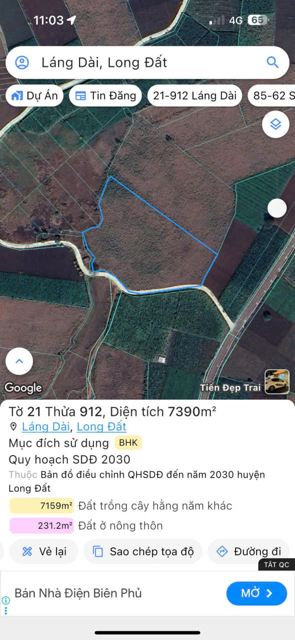 Bán đất xã Láng dài, Bà Rịa Vũng Tàu - Ảnh 1
