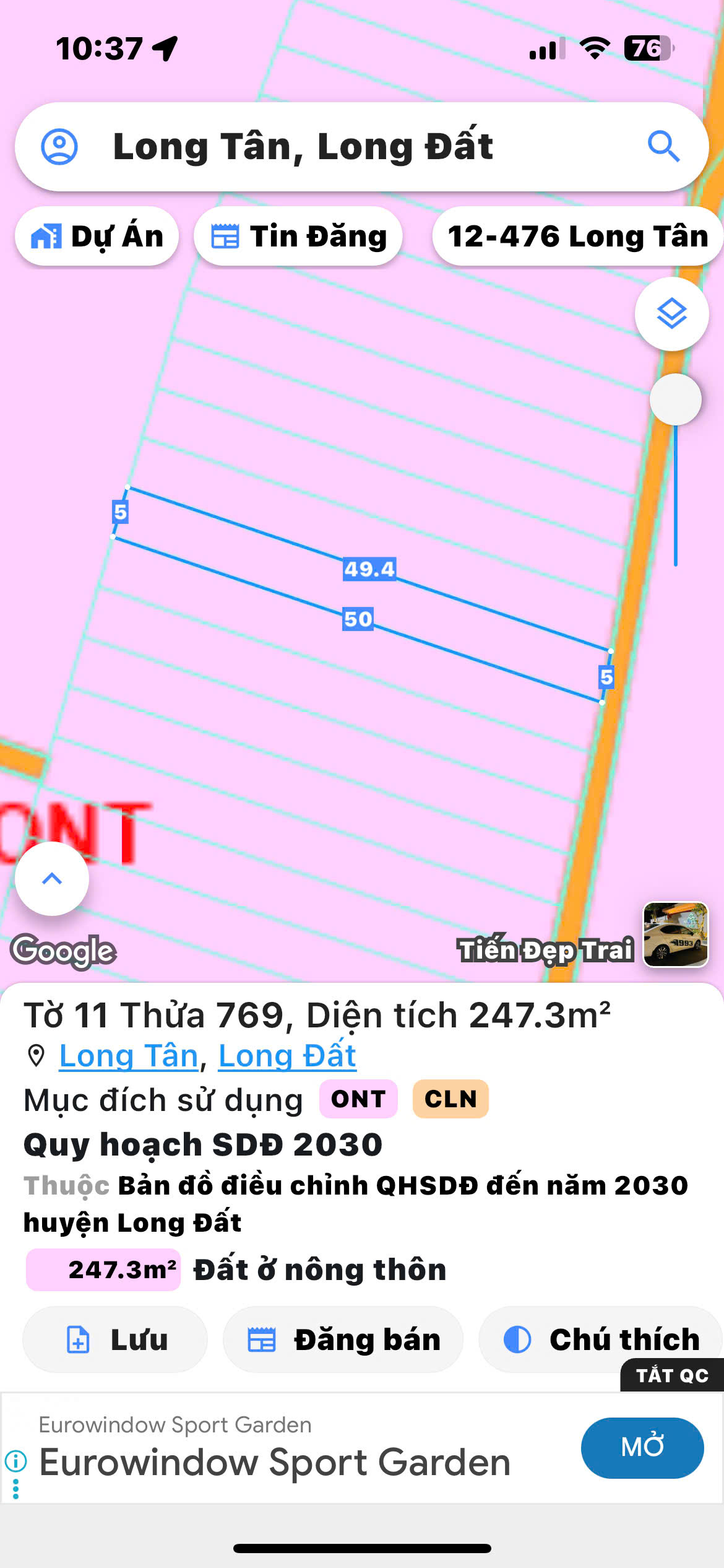 Nhanh tay vẹo lựa mặt tiền đường nhựa long Tân (🍀giá chỉ hơn 500tr) - Ảnh 2