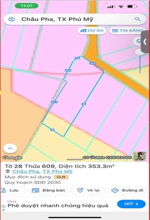 ⭐Bán đất chính chủ 2MT xã Châu Pha (Phú Mỹ, BRVT), TP.HCM, 0988651377 - Ảnh 1