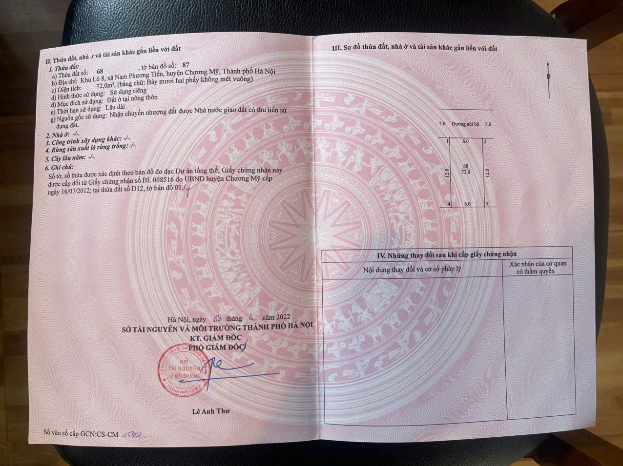 CHÍNH CHỦ BÁN LÔ ĐẤT ĐẤU GIÁ 72M TẠI XÃ XUÂN MAI-CHƯƠNG MỸ-HÀ NỘI - Ảnh 3
