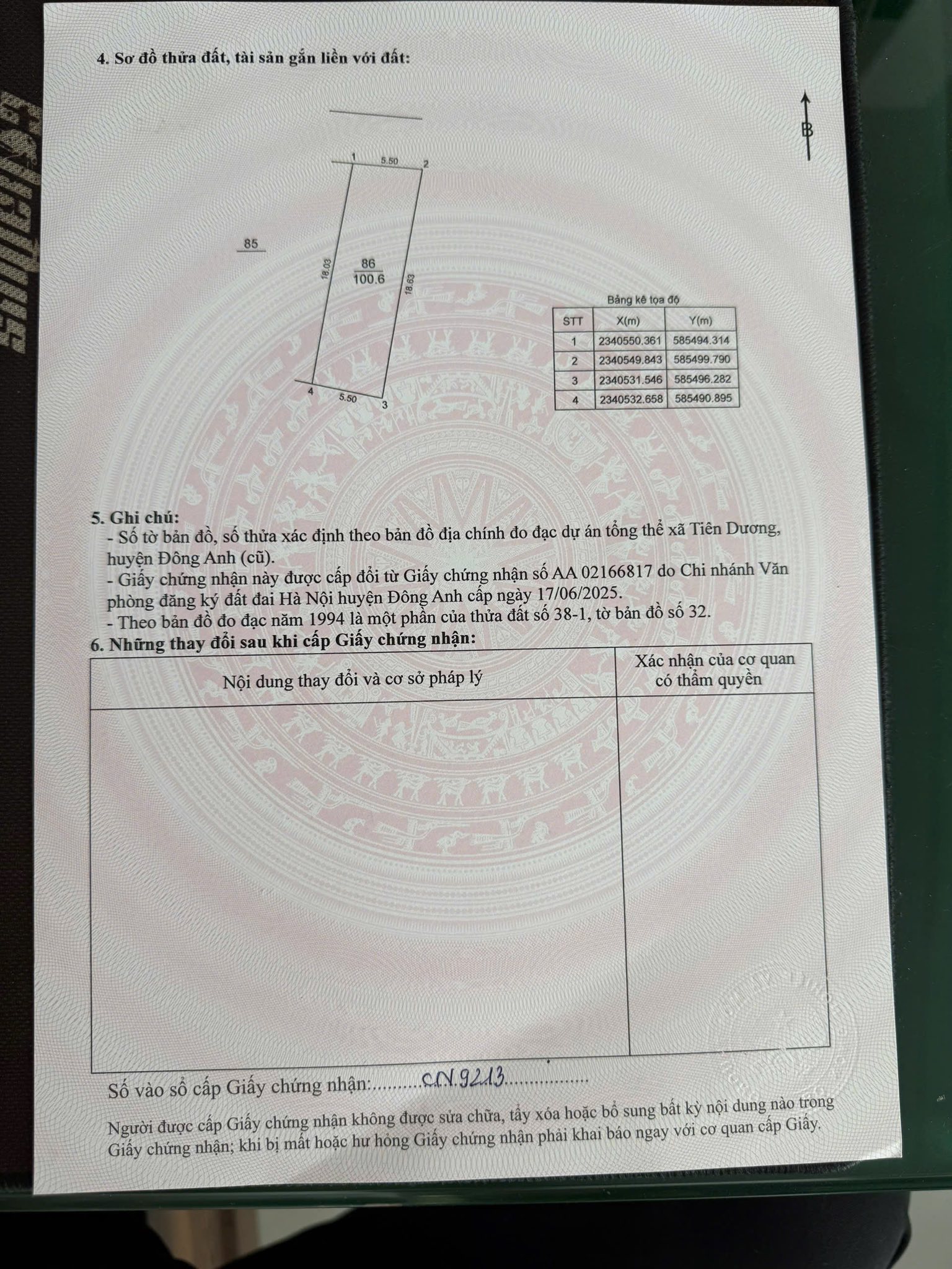 🔥🔥🔥 Chính chủ gửi bán hàng hiếm 100,6m bìa bắc Cổ Dương- Phúc Thịnh (Đông Anh cũ) - Ảnh chính