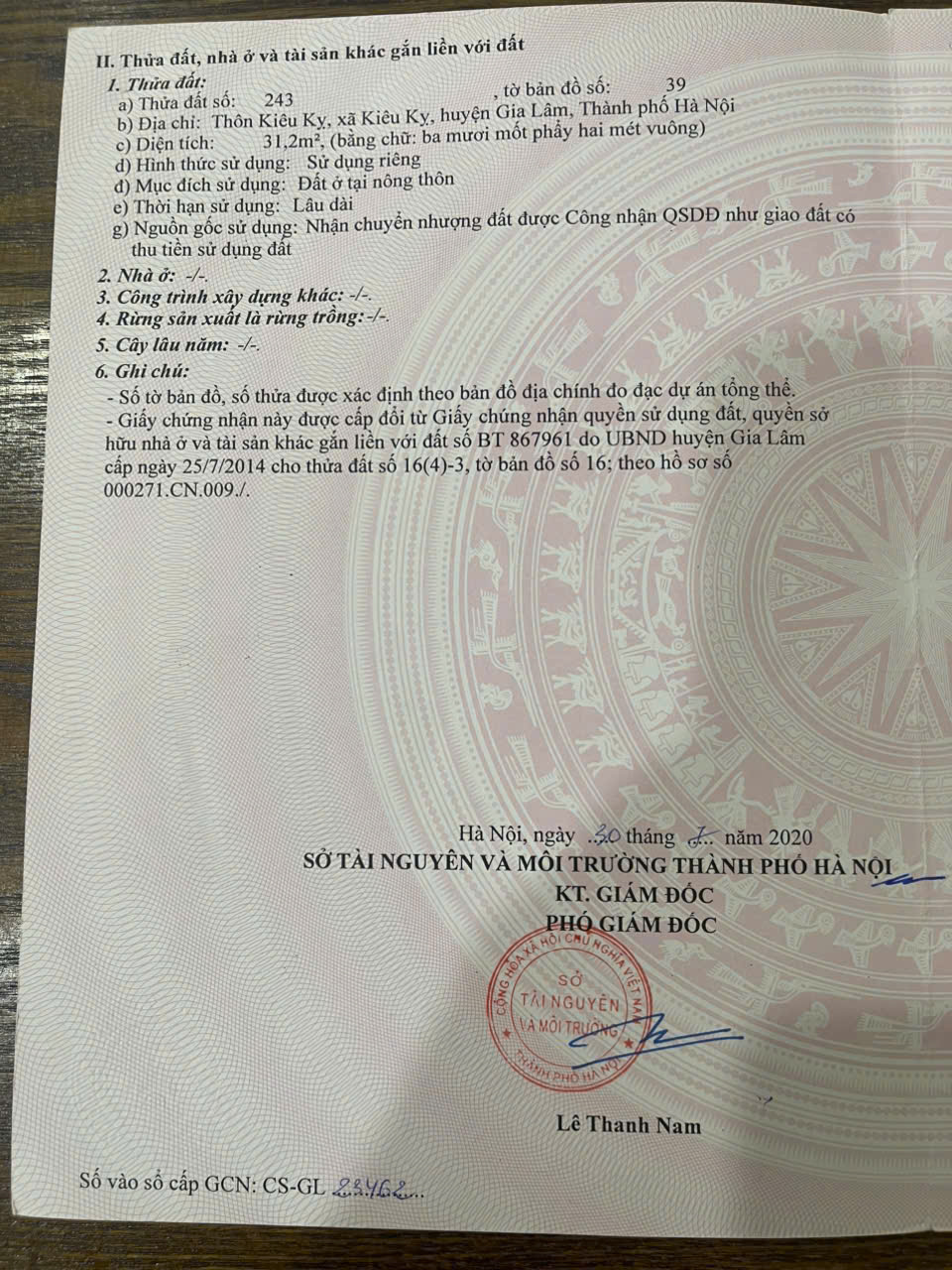 NHÀ CHÍNH CHỦ - GIÁ TỐT - Vị Trí Đắc Địa Tại Xã Kiêu Kỵ, Huyện Gia Lâm, TP Hà Nội - Ảnh 2