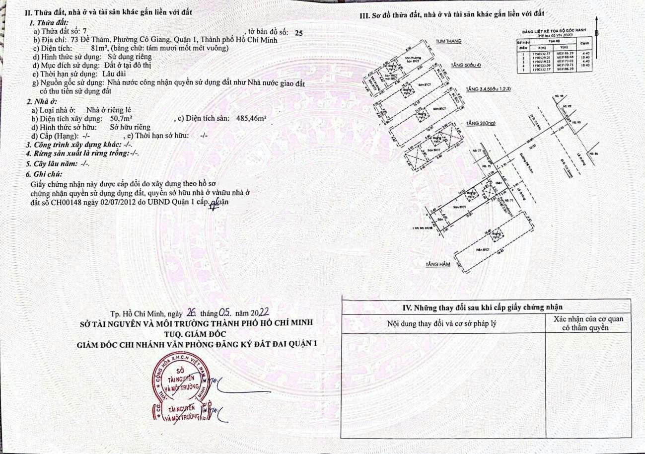 Mặt Tiền Đề Thám, P. Cô Giang, Q1: DT 4.4x18.4m, Giá 62 Tỷ - Liên Hệ Chính Chủ 0911160692 (Ngô Tú) - Ảnh 1