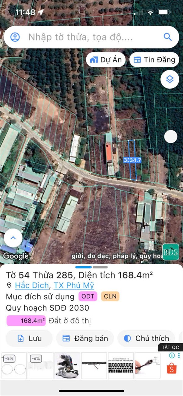 ĐẤT CHÍNH CHỦ - Bán Gấp Lô Đất KP Suối Nhum, Phường Hắc Dịch, TX Phú Mỹ - Bà Rịa Vũng Tàu - Ảnh 2