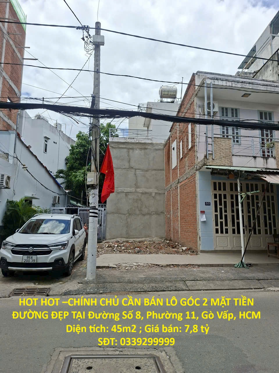 HOT HOT –CHÍNH CHỦ CẦN BÁN LÔ GÓC 2 MẶT TIỀN ĐƯỜNG ĐẸP TẠI Đường Số 8, Phường 11, Gò Vấp, Hồ Chí - Ảnh chính