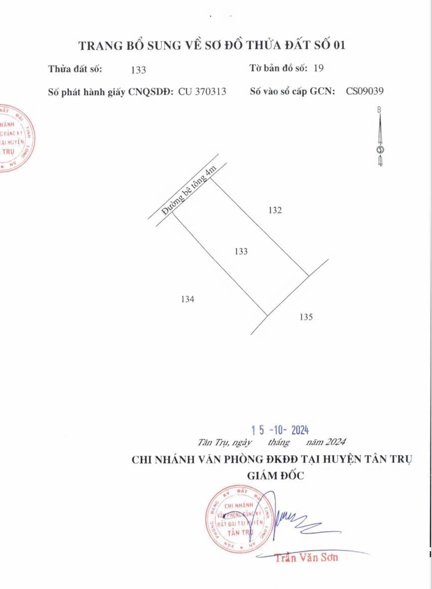 ĐẤT ĐẸP - ĐẦU TƯ SINH LỜI - Chính Chủ Cần Bán Đất Xã Đức Tân, Tân Trụ, Long An - Ảnh 1