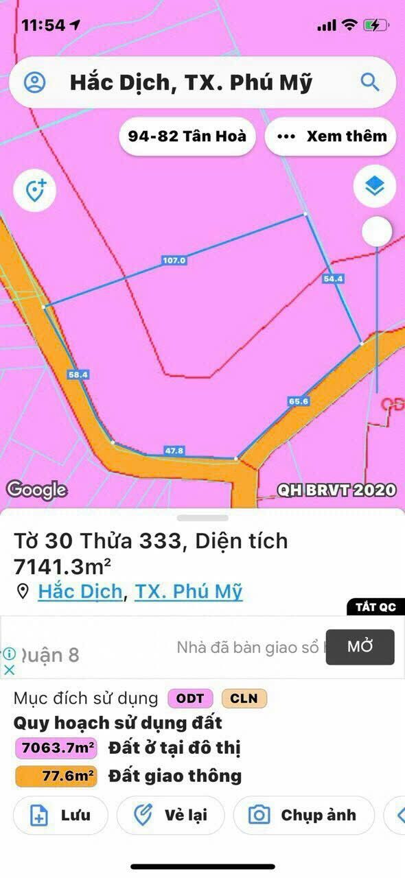 Chủ cần bán gấp 25.000m2 đất tại Phường Tân Thành- HCM( - Ảnh 1