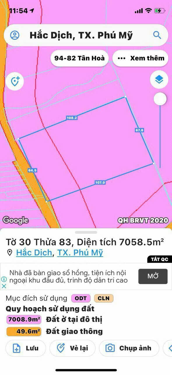 Chủ cần bán gấp 25.000m2 đất tại Phường Tân Thành- HCM( - Ảnh chính