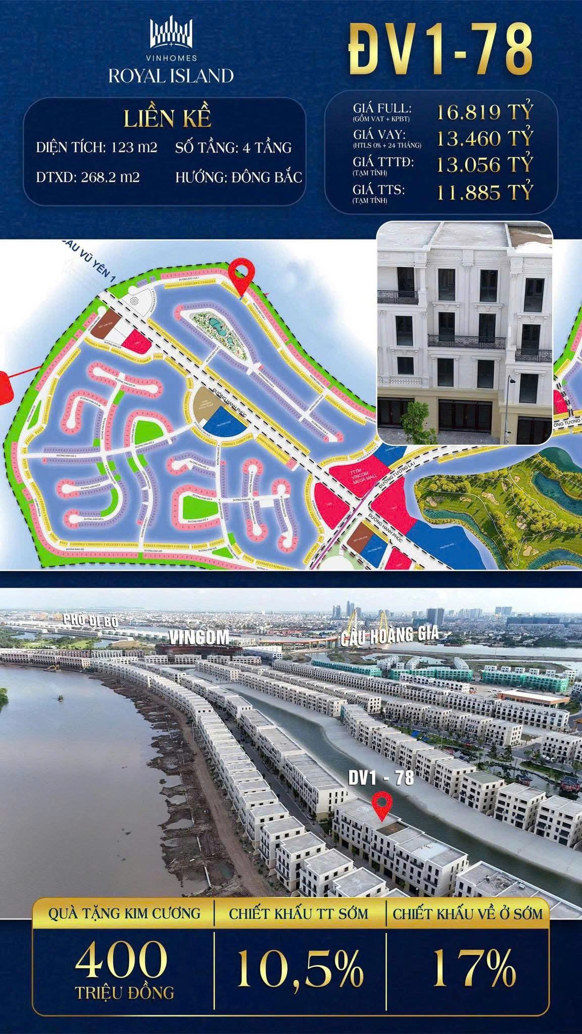 ĐẢO VUA VINHOMES ROYAL ISLAND ĐV1-78 - Ảnh chính