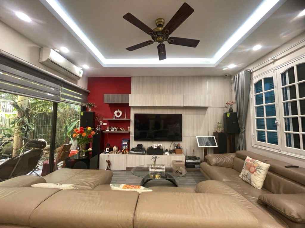 biệt thự sân vườn Hồng Tiến, 400m x 4 tầng, mặt tiền 11m, ôtô tránh, full thổ cư - Ảnh 2