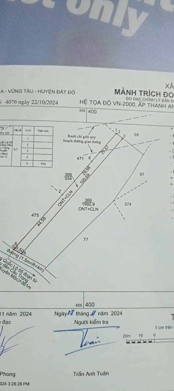Chủ  cần bán 1 lô đát đẹp qh 2 mt trước sau - Ảnh chính