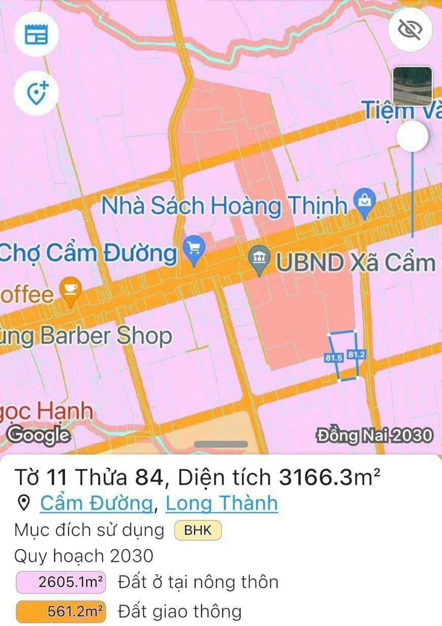 3,160m2 Full hồng, nở hậu, đất đẹp trung tâm, sát sân bay, ngay khu dân cư hiện hữu - Ảnh chính