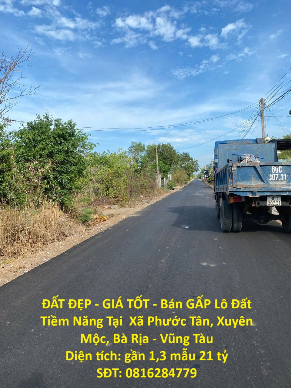 ĐẤT ĐẸP - GIÁ TỐT - Bán GẤP Lô Đất Tiềm Năng Tại  Xã Phước Tân, Xuyên Mộc, Bà Rịa - Vũng Tàu - Ảnh chính