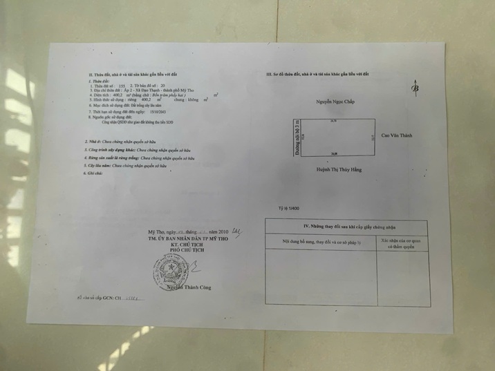ĐẤT ĐẸP – GIÁ ĐẦU TƯ  - CẦN BÁN LÔ ĐẤT MẶT ĐƯỜNG TẠI Xã Đạo Thạnh, Thành phố Mỹ Tho,Tỉnh  Tiền Giang - Ảnh 4