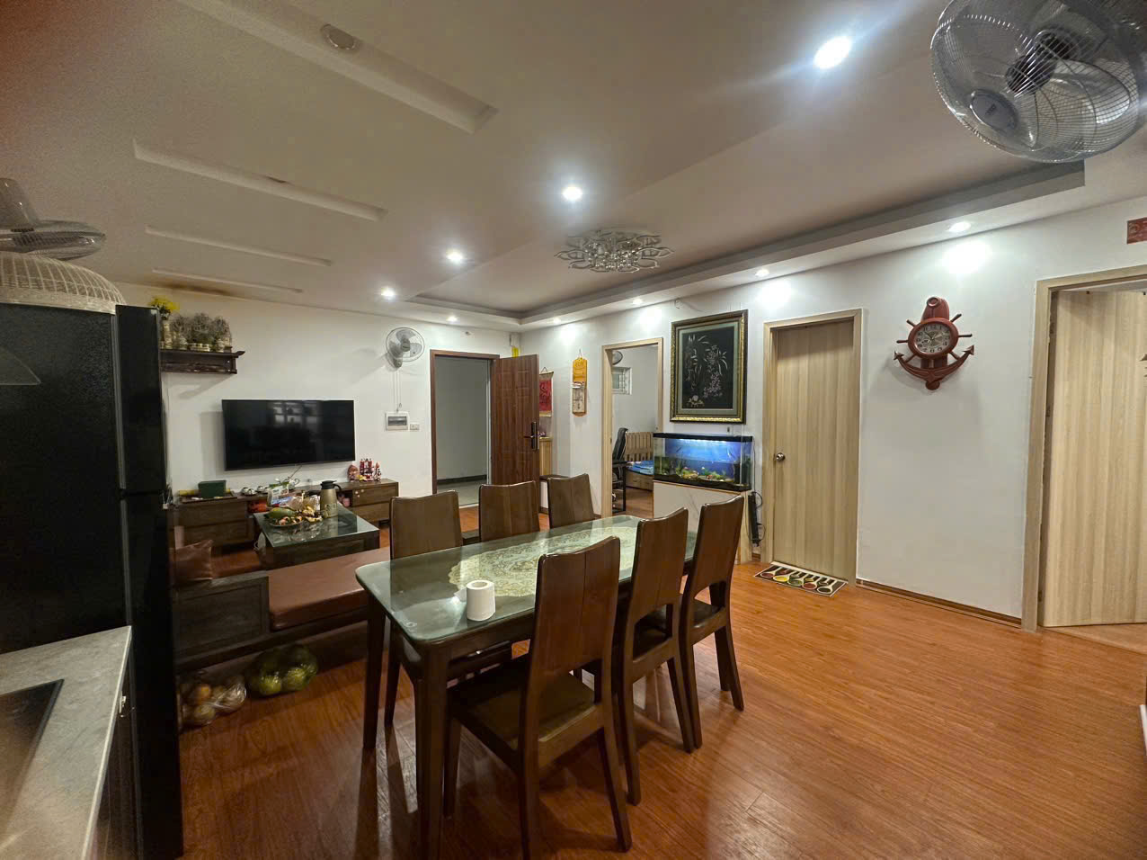 Bán căn hộ full đồ  78m², 3pn 2wc , ban công hướng nam, B2.1 chung cư Thanh Hà - Ảnh 1