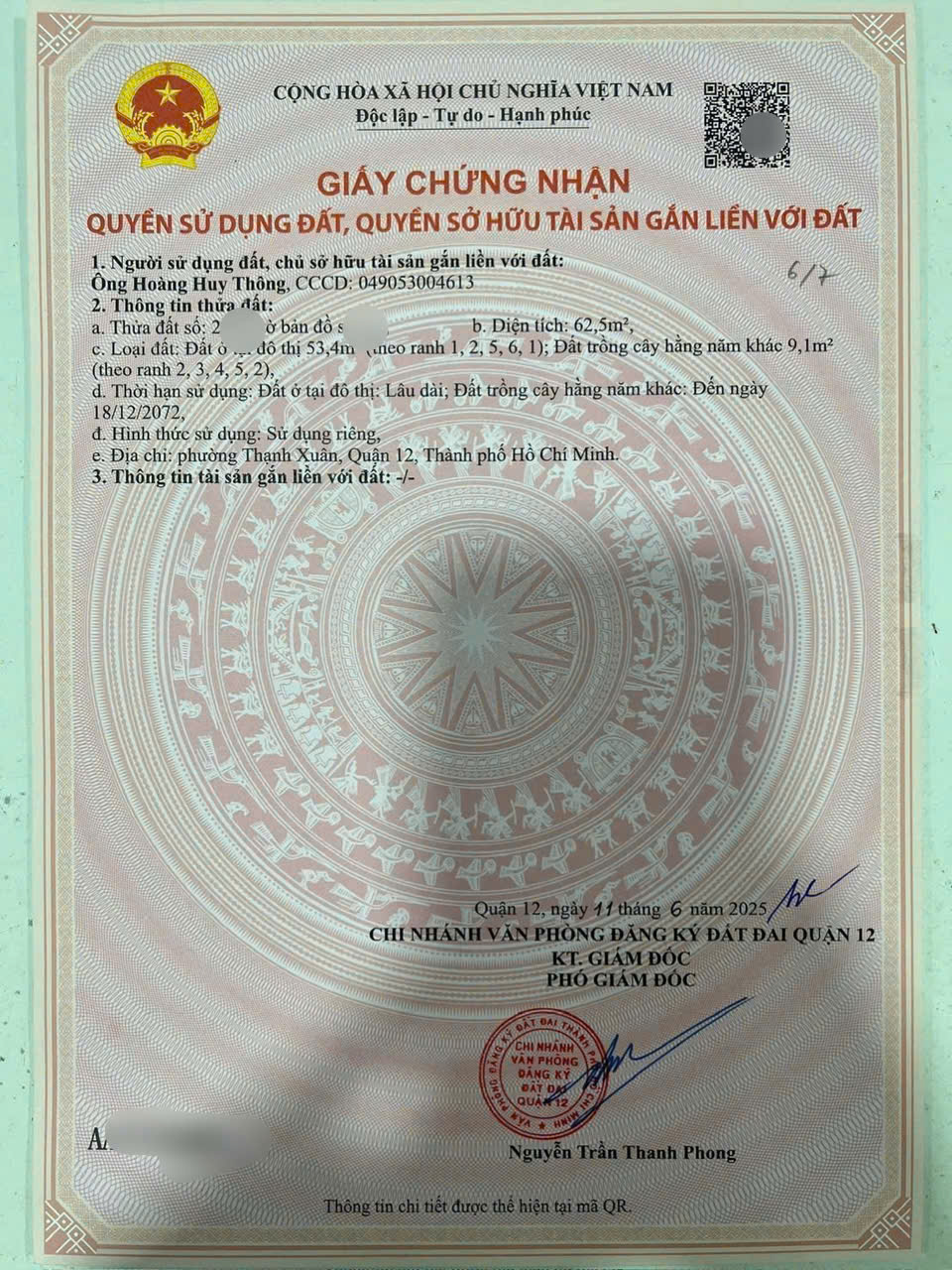 SIÊU PHẨM CẶP ĐẤT ĐẸP (4X15.5) MẶT TIỀN THẠNH XUÂN 38, Q12 - Ảnh 3
